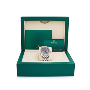 Rolex Datejust 41 126334 "Wimbledon" Stainless Steel Slate Diamond Dial Jubilee (2025) — foto 8