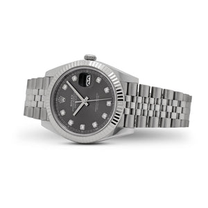 Rolex Datejust 41 126334 "Wimbledon" Stainless Steel Slate Diamond Dial Jubilee (2025) — foto 3