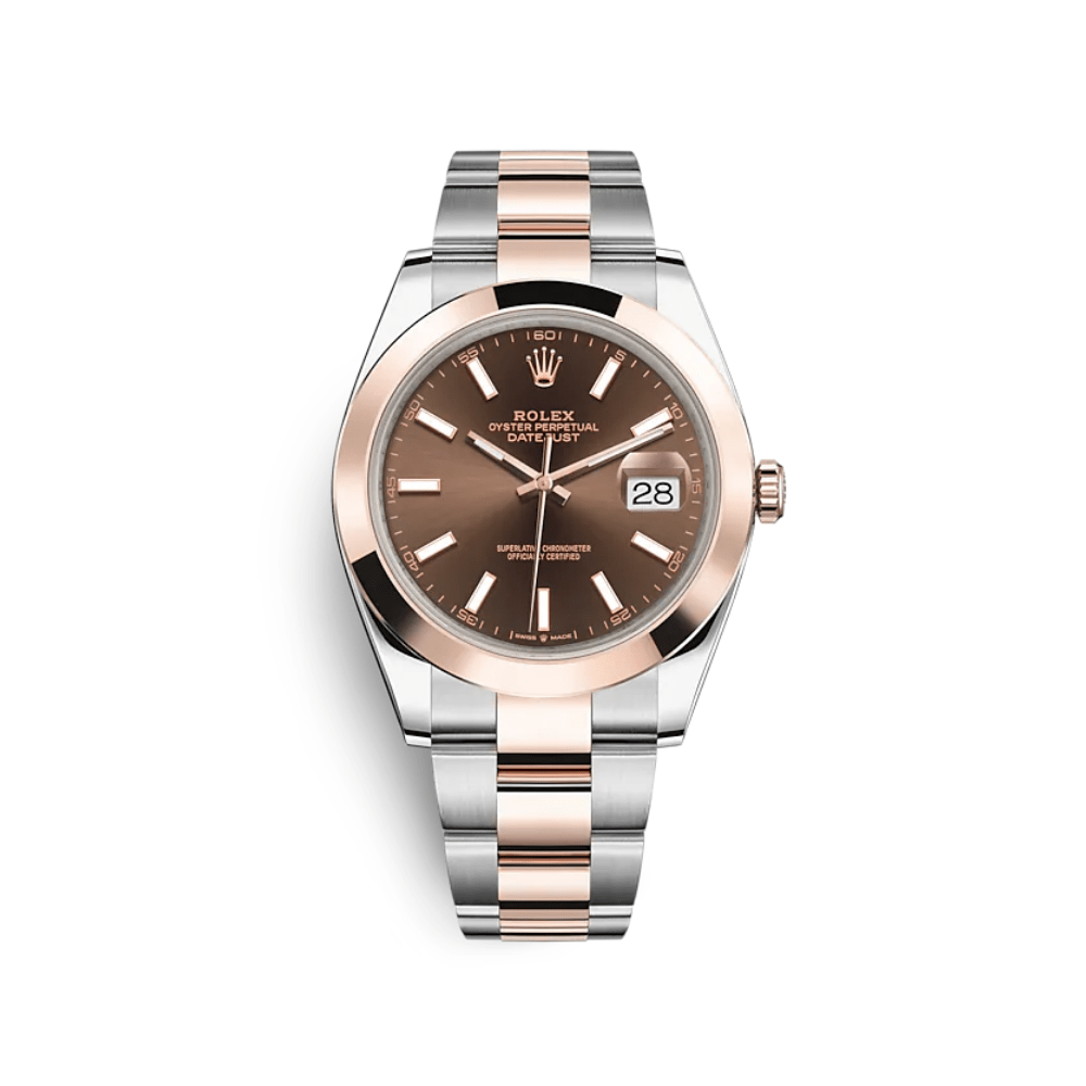 Rolex Datejust 41 126301 Stainless Steel Rose Gold Chocolate Dial (2025)