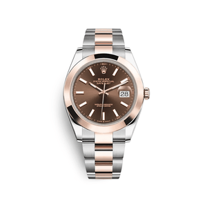 Rolex Datejust 41 126301 Stainless Steel Rose Gold Chocolate Dial (2025) — foto 1