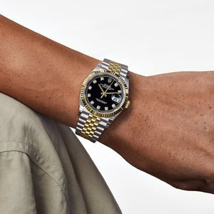 Rolex Datejust36 126233 Stainless Steel Yellow Gold Black Diamond Dial Jubilee (2025) — foto 3