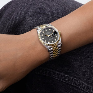 Rolex Datejust36 126233 Stainless Steel Yellow Gold Black Diamond Dial Jubilee (2025) — foto 2