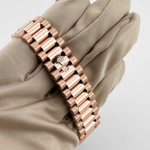 Rolex Day-Date 36 128345RBR Rose Gold Mother of Pearl Diamond Bezel — foto 8