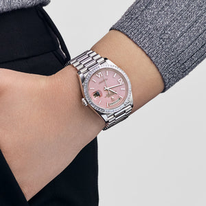 Rolex Day-Date 36 128396TBR Platinum Pink Opal Diamond Roman Numerals Dial Diamond Bezel — foto 2