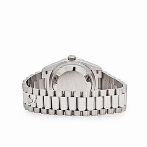 Rolex Day-Date 36 128396TBR Platinum Pink Opal Diamond Roman Numerals Dial Diamond Bezel — foto 7