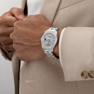 Rolex Day-Date 18946 Masterpiece Platinum Meteorite Diamond Dial and Bezel (2021) — foto 3