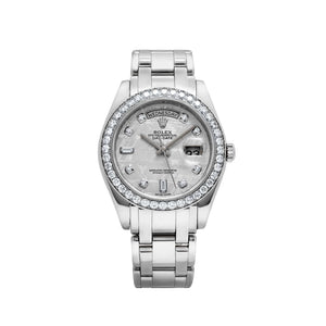 Rolex Day-Date 18946 Masterpiece Platinum Meteorite Diamond Dial and Bezel (2021) — foto 1