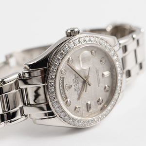 Rolex Day-Date 18946 Masterpiece Platinum Meteorite Diamond Dial and Bezel (2021) — foto 7