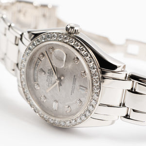 Rolex Day-Date 18946 Masterpiece Platinum Meteorite Diamond Dial and Bezel (2021) — foto 6