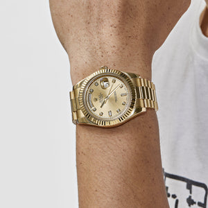 Rolex Day-Date II 218238 Yellow Gold Champagne Diamond Dial — foto 2