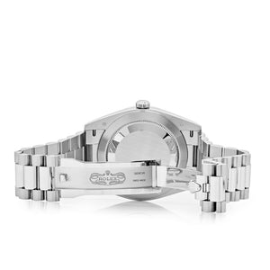 Rolex Day-Date 228206 40 Platinum Ice Blue Diagonal Motif Dial — foto 7