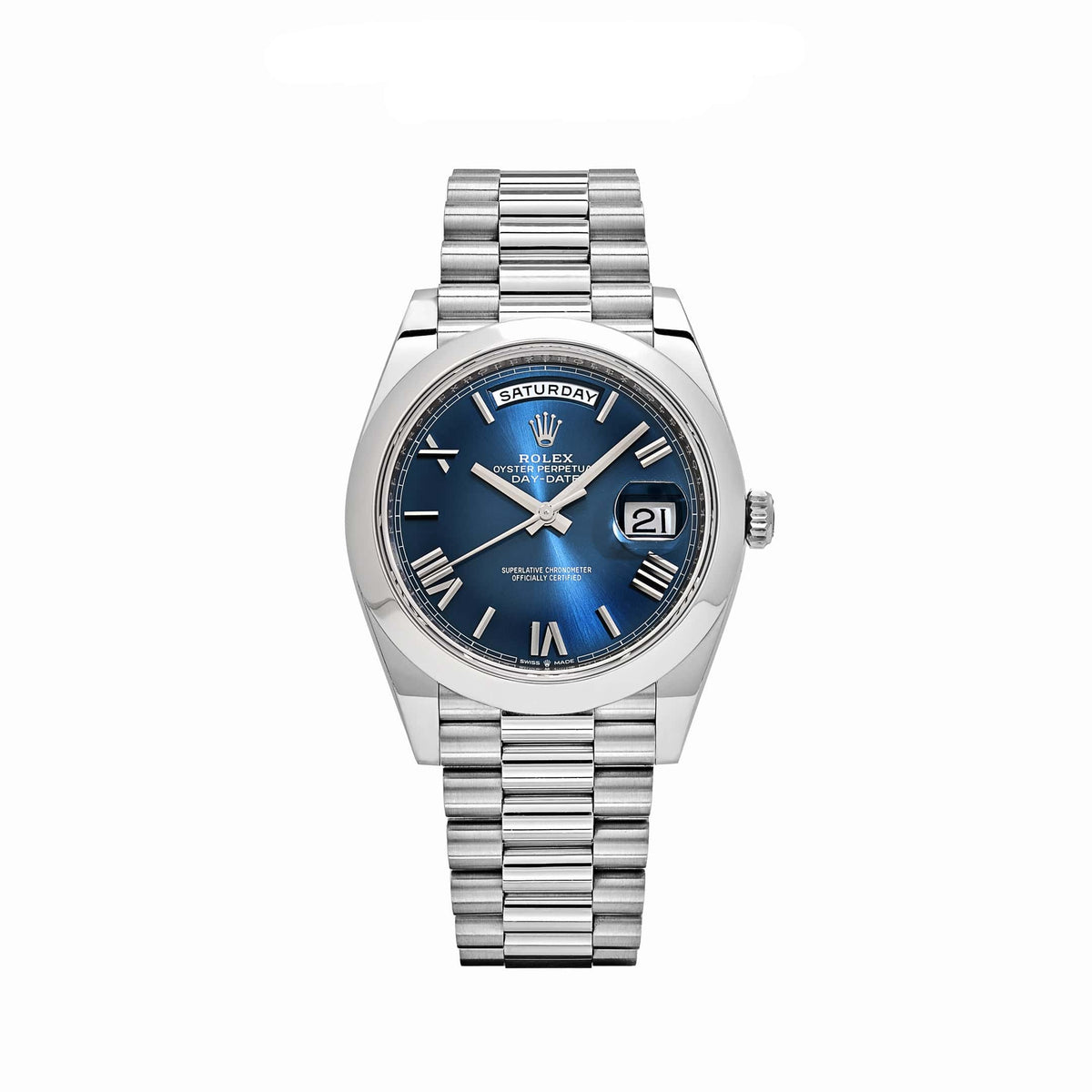 Rolex Day-Date 40 228206 Platinum Blue Dial (2022)