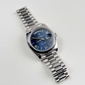 Rolex Day-Date 40 228206 Platinum Blue Dial (2022) — foto 3