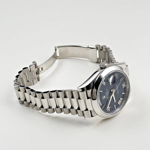 Rolex Day-Date 40 228206 Platinum Blue Dial (2022) — foto 5