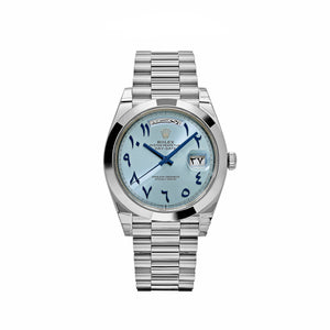 Rolex Day-Date 40 228206  Platinum Ice Blue Arabic Dial Smooth Dial — foto 1