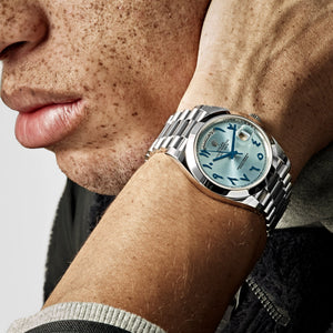 Rolex Day-Date 40 228206  Platinum Ice Blue Arabic Dial Smooth Dial — foto 2