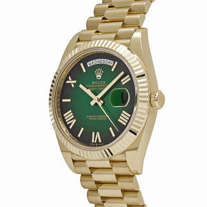 Rolex Day-Date 40 228238 Yellow Gold Green Ombre Roman Numerals Dial (2025) — foto 3