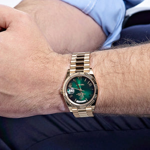 Rolex Day-Date 40 228238 Yellow Gold Green Ombre Roman Numerals Dial (2025) — foto 2