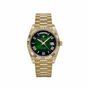 Rolex Day-Date 40 228238 Yellow Gold Green Ombre Roman Numerals Dial (2025) — foto 1