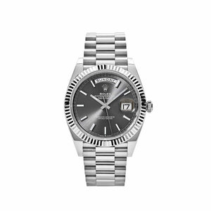 Rolex Day-Date 40 228239 White Gold Slate Rhodium Grey Dial — foto 1