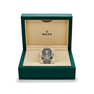 Rolex Day-Date 40 228239 White Gold Slate Rhodium Grey Dial — foto 7