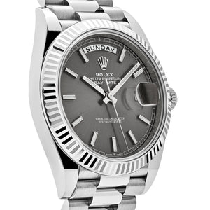 Rolex Day-Date 40 228239 White Gold Slate Rhodium Grey Dial — foto 4