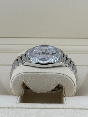 Rolex Day-Date 40 228396TBR Platinum Diamond Bezel Diamond-Paved Sapphire Dial (2024) — foto 4