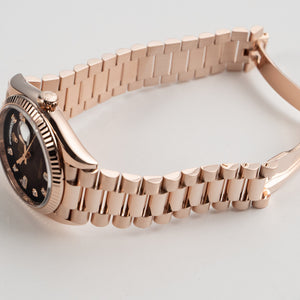 Rolex Day-Date 36 128235 Rose Gold Brown Ombre Diamond Dial (2022) — foto 7