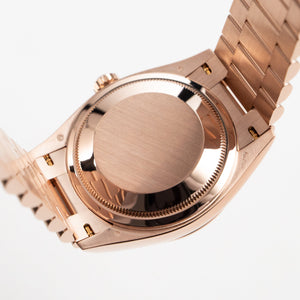Rolex Day-Date 36 128235 Rose Gold Brown Ombre Diamond Dial (2022) — foto 9