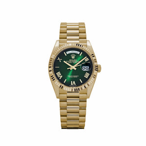 Rolex Day-Date 36 128238 Yellow Gold Green Ombre Roman Numeral Dial (2025) — foto 1