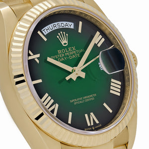 Rolex Day-Date 36 128238 Yellow Gold Green Ombre Roman Numeral Dial (2025) — foto 4