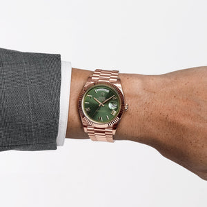 Rolex Day-Date 40 228235 Rose Gold Olive Green Dial (2023) — foto 2