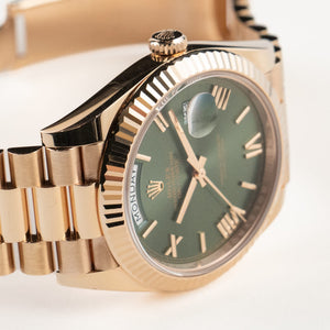 Rolex Day-Date 40 228235 Rose Gold Olive Green Dial (2023) — foto 7