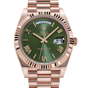 Rolex Day-Date 40 228235 Rose Gold Olive Green Dial (2026) — foto 4