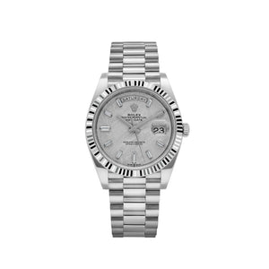 Rolex Day-Date 40 228236 Platinum Meteorite Diamond Baguette Dial (2026) — foto 1
