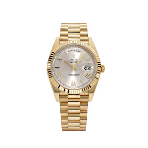 Rolex Day-Date 40 228238 Yellow Gold Silver Roman Numerals Dial (2026) — foto 1