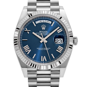 Rolex Day-Date 40 228239 White Gold Blue Roman Numeral Dial (2025) — foto 4