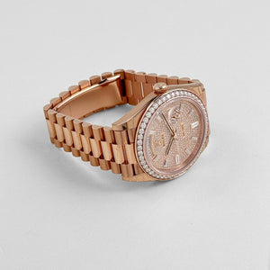 Rolex Day-Date 40 228345RBR Rose Gold Diamond Dial Diamond Bezel (2021) — foto 6