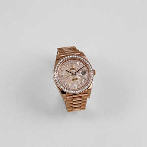 Rolex Day-Date 40 228345RBR Rose Gold Diamond Dial Diamond Bezel (2021) — foto 4