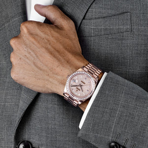 Rolex Day-Date 40 228345RBR Rose Gold Diamond Dial Diamond Bezel (2024) — foto 3