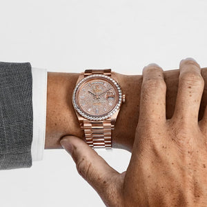 Rolex Day-Date 40 228345RBR Rose Gold Diamond Dial Diamond Bezel (2024) — foto 2
