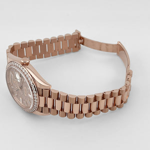 Rolex Day-Date 40 228345RBR Rose Gold Diamond Dial Diamond Bezel (2024) — foto 10