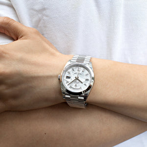 Rolex Day-Date 40 228206 Platinum Meteorite Diamond Dial — foto 2