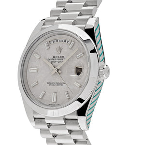Rolex Day-Date 40 228206 Platinum Meteorite Diamond Dial — foto 3