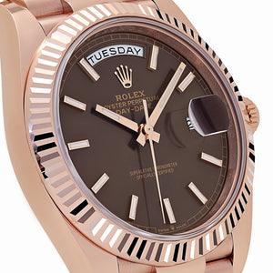 Rolex Day-Date 40 Reference 228235 Rose Gold Chocolate Dial (2025) — foto 5