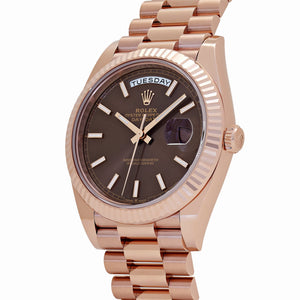 Rolex Day-Date 40 Reference 228235 Rose Gold Chocolate Dial (2025) — foto 3