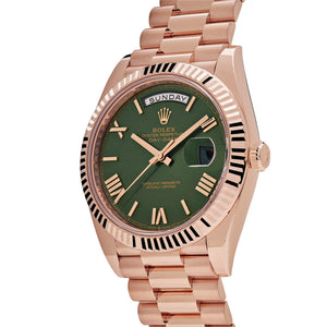 Rolex Day-Date 40 228235 Rose Gold Olive Green Dial (2021) — foto 4