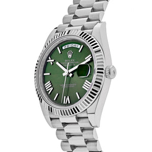 Rolex Day-Date 40 228239 White Gold Olive Dial (2020) — foto 3