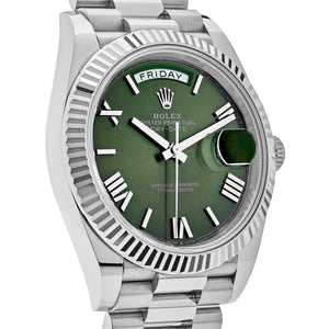 Rolex Day-Date 40 228239 White Gold Olive Dial (2020) — foto 5