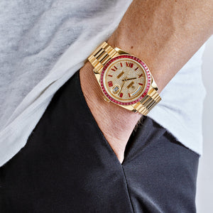 Rolex Day-Date 40 228398TRU Yellow Gold Roman Dial Ruby Bezel — foto 2